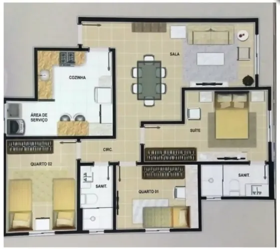 APARTAMENTO 3/4 CANDEIAS - Vitória da Conquista