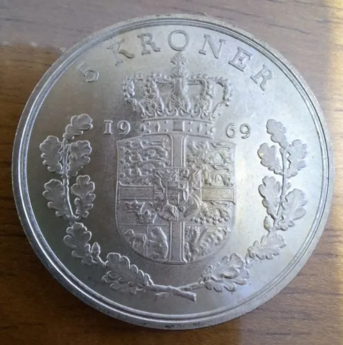 Moeda Dinamarca 33mm