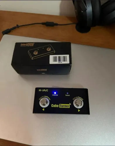 Pedal Cube Turner MVAVE - Pedal Passador de Páginas e Cifras