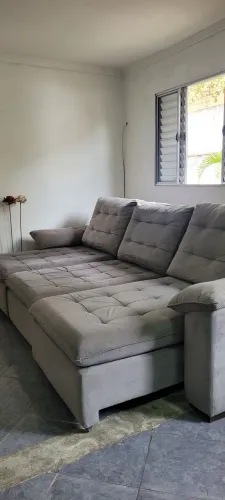 Sofá retrátil e reclinável 6 lugares