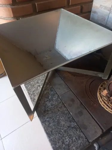 Lareira portátil em alumínio