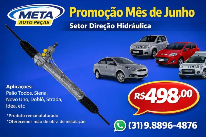 Promoção Junho Caixa setor direção hidráulica Palio Doblo Strada Siena Idea novo uno