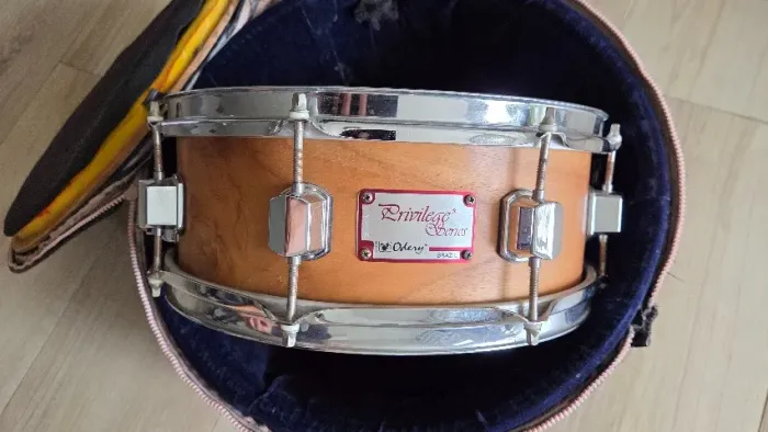 BAIXOU!! Caixa de bateria Odery Privilege >RARIDADE (case rigido feito a mão) Pele Evans