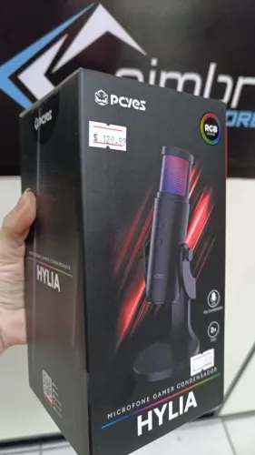 Microfone Gamer Condensador Pcyes Hylia Rgb Usb - Loja Coimbra Computadores Entrega