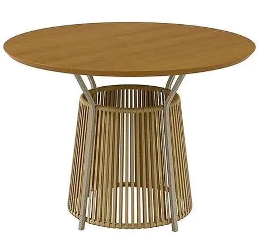 Mesa Area Gourmet Redonda 120cm com Corda Náutica p87