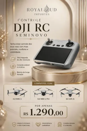 Rádio com tela Dji RC 