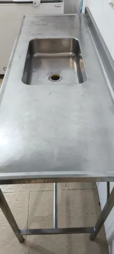 Pia inox cozinha industrial 1.80