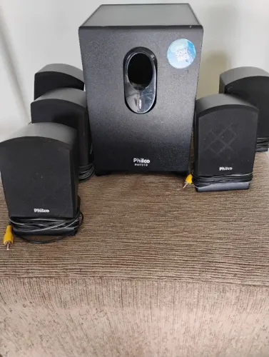 Vendo Home Theater Com Philco Fio - Raridade!