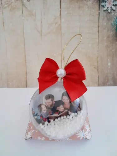 Bola de Natal com Foto