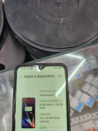 Oneplus 6t tela lcd 128gb 8gb ram aproveite esta oportunidade esse aparelho tem nfc