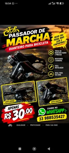 Passador marcha bicicleta