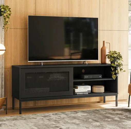 Rack Mobly preto - 4 meses de uso