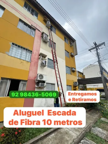 Escada de fibra 10M aluguel