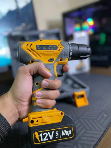 Parafusadeira e Furadeira WAP 12V Sem Fio Bateria de Lítio com Maleta Original