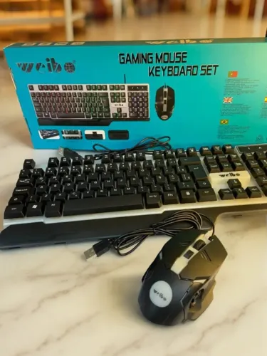 Teclado Gamer Durawell WB-550 Cibo + Mouse RGB Waterproof an12