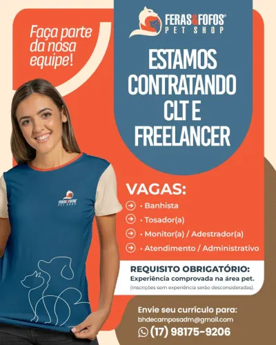 Petshop contrata