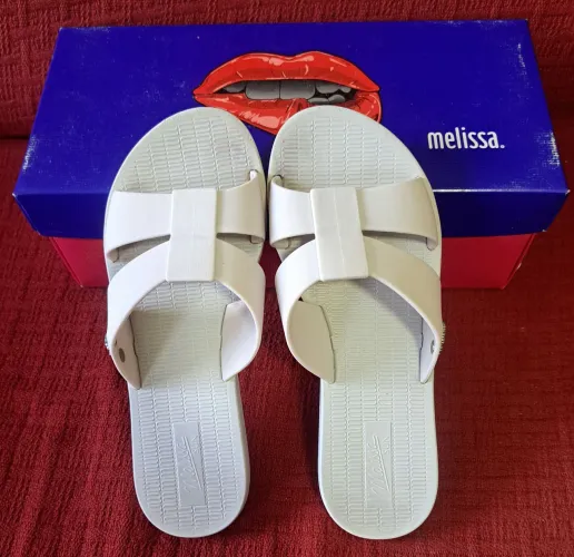 Melissa Sun Oasis branca , N ° 35 /36 nova !
