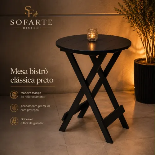 Mesa Bistrô dobrável - Para bares e Restaurantes