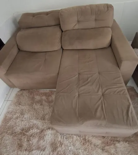 Sofá Retrátil Bege
