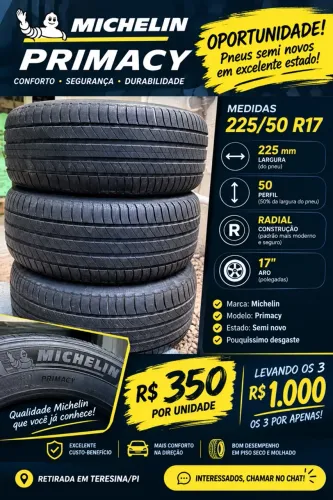 Pneus Michelin Primacy 225/50 R17