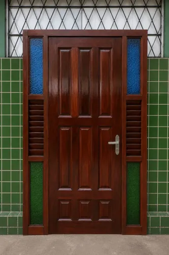 Porta + aro de jatobá para sala semi nova 