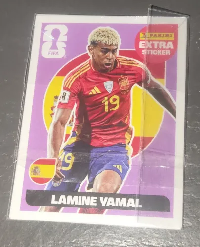 Figurinha Extra Sticker Lamine Yamal Roxo/Regular.  (Preço a negóciar)