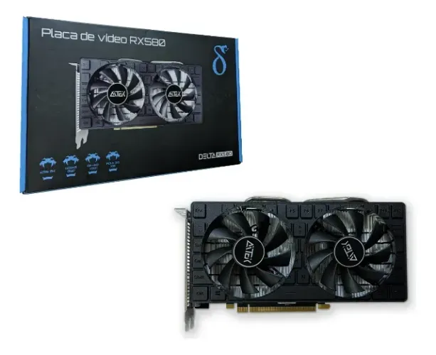 Placa De Vídeo Rx 580 8gb Ddr5 256 Bit Delta