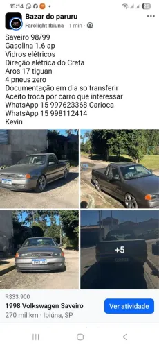 Volkswagen Saveiro CL 1.6 MI / CL/ C 1.6 1999