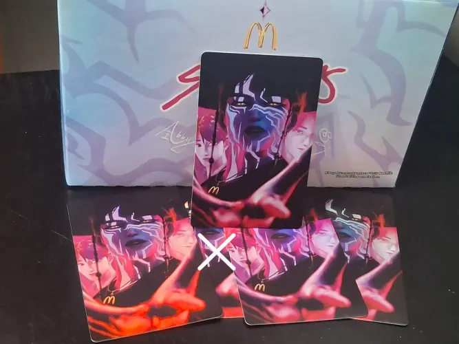 Photocard Demon Jinu Avulso - Guerreiras do Kpop Mc Donalds Kpop Demon Hunters