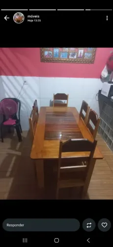 Mesa novas de jantar 4 lugar qudrada 350