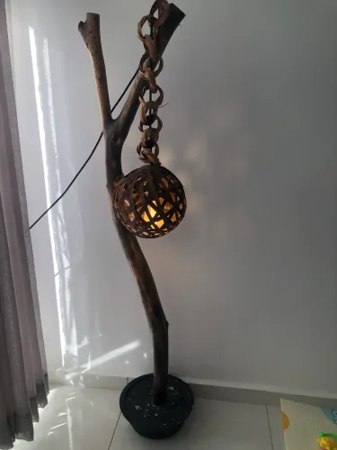 Luminária rústica