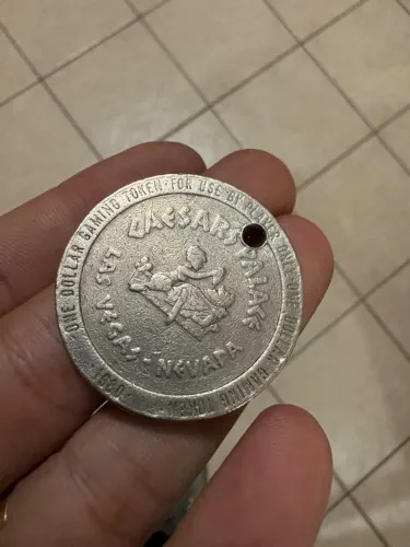 TOKEN ANTIGO CAESARS PALACE LAS VEGAS - US$ 1 GAMING TOKEN