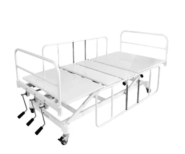 Cama Hospitalar Manual com elevação de altura e garantia de 90 dias