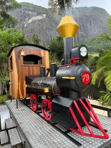 Pit Smoker Artesanal modelo Trenzinho + Chopeira