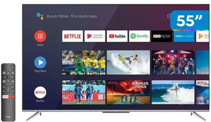 SMART TV TCL 55POL 4K UHD, BLUETOOTH, ANDROID