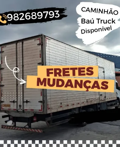Frete Baú Truck Disponível Agora