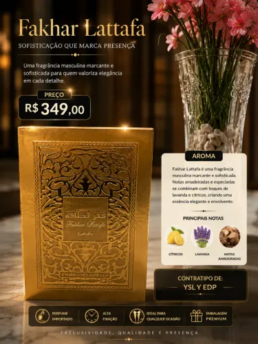 Perfume árabe FAKHAR LATTAFA PRIDE GOLD