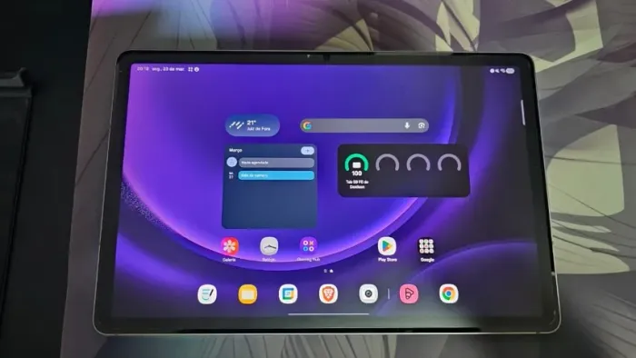Samsung Galaxy Tab S9 FE 128GB - Completo + NF + Capa Original