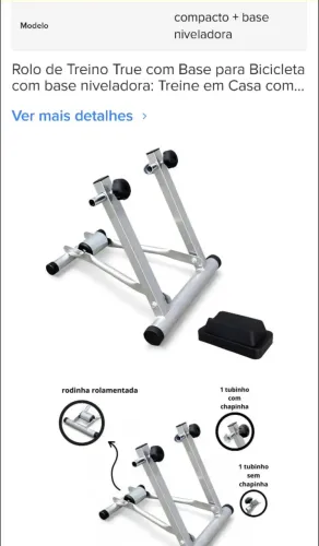 Rolo de Treino - (com base para bicicleta // base niveladora)