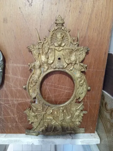 Porta retrato de bronze 