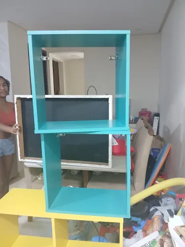2 nicho verde 1 nicho amarelo com 4 divisoria