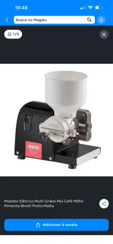 Moedor elétrico para grãos 