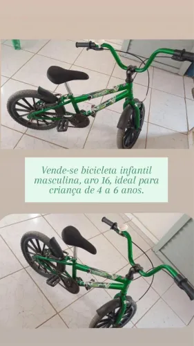Bicicleta infantil para criança de 4 a 6 anos