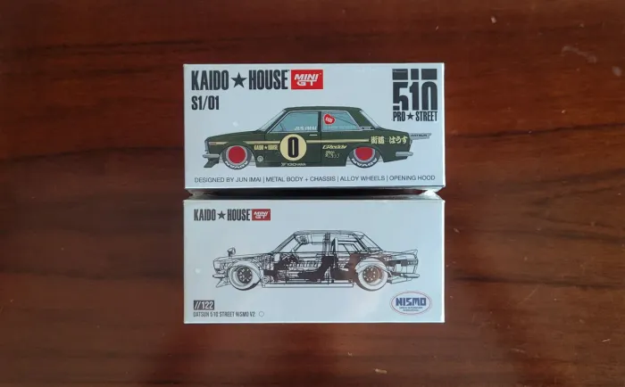 Kaido House Datsun 510 Street Nismo V2 + Kaido House Datsun 510 Pro Street S1/01