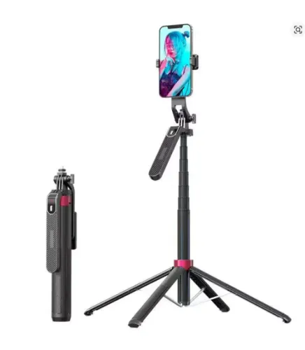 Bastão de Selfie Extensível Alto 1,8m Tripé para Celular Camera - SEM Controle Remoto