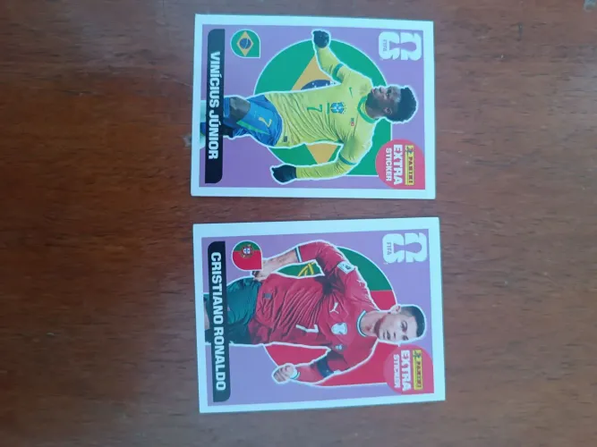 Figurinhas da copa 2026 Vinni Júnior / Cristiano Ronaldo