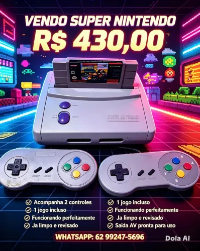 IMPERDÍVEL! SUPER NINTENDO BABY MODO AV