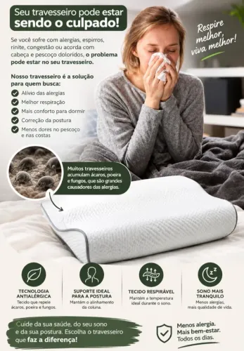 Travesseiro de Grafeno Premium - Conforto, Frescor e Qualidade