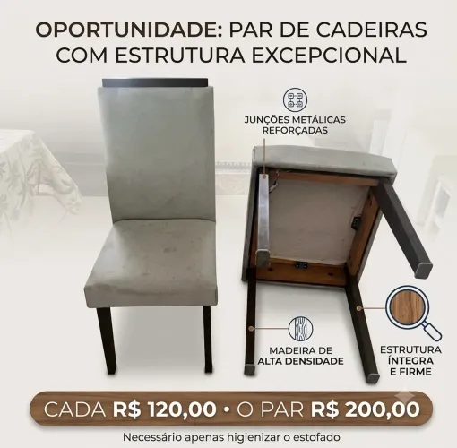 Cadeiras Mesa de Jantar