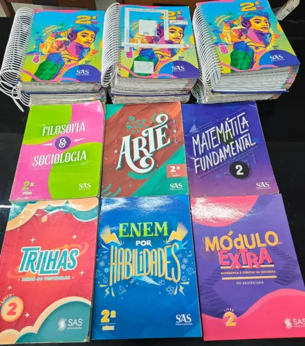 Livros SAS 2ª série - Edição 2024 [USADOS!] - (Livros escolares Ensino médio 2º ano)